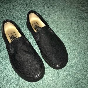 black slip on vans